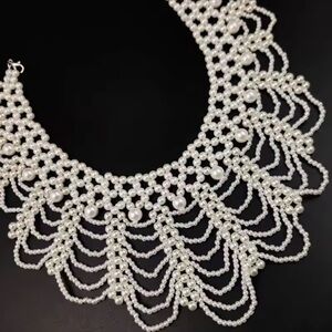 Elegant White Pearl Necklace